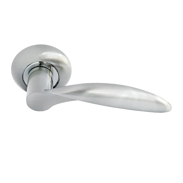 Ручка дверная межкомнатная Morelli MH-07 SN белый никель