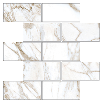 Керамогранит Kerranova Marble Trend K-1001/MR/m13 Мозаика 30,7х30,7