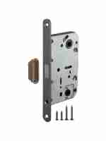 Замок межкомнатный дверной под фиксатор магнитный Fuaro MAGNET M96WC-50 GR графит
