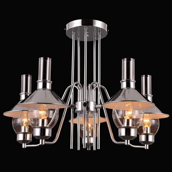 Люстра потолочная Natali Kovaltseva ALABARDA 75055/5C CHROME