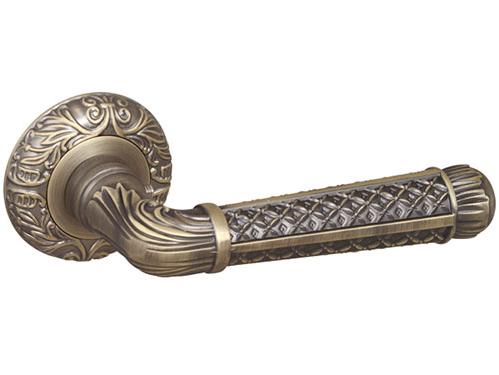 Ручка дверная межкомнатная Fuaro Lord SM MAB-6 темная бронза