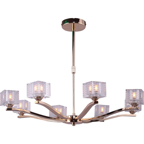 Люстра потолочная N-Light 3133-8P золото