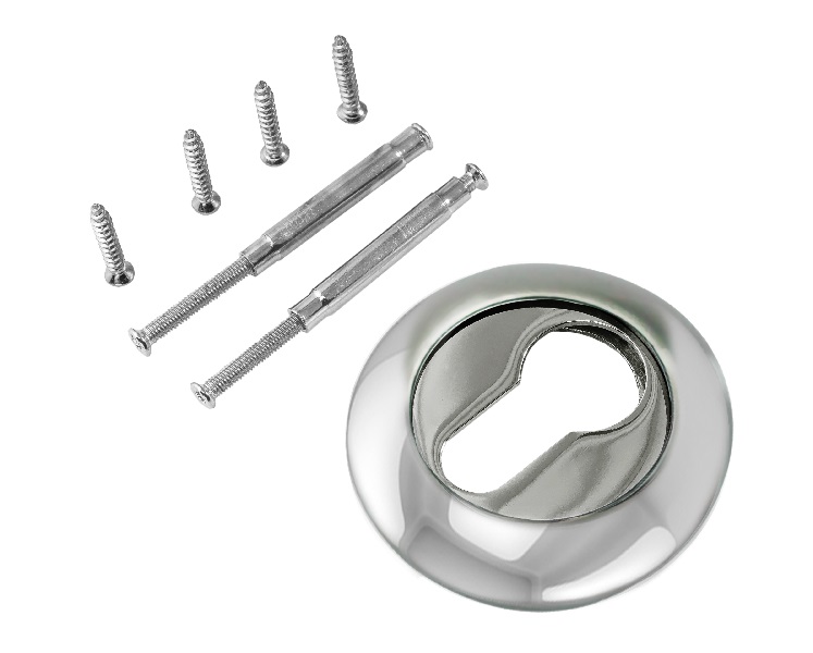 Накладка на цилиндр RENZ INET 08 W/CP бел/хр.бл.