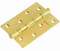 Комплект 2 шт. - Петля дверная универсальная стальная Morelli MS 100X70X2.5-4BB PG золото