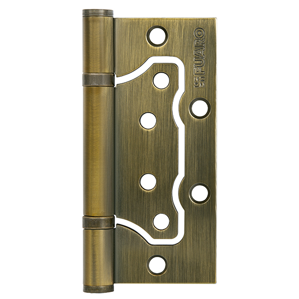 Петля дверная накладная без врезки (бабочка) Fuaro 500-2BB 100x2,5 WAB мат. бронза