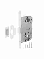 Замок межкомнатный под цилиндр Fuaro PLASTIC P85C-50 WH-19 белый