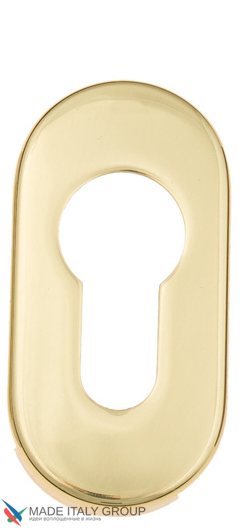 Накладка дверная под цилиндр Venezia CYL EP полированная латунь (2 шт.)
