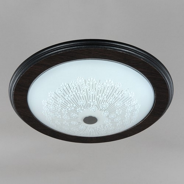 Светильник потолочный круглый Elvan MDG4393-3 WENGE