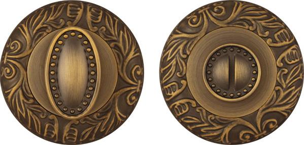 Завертка дверная сантехническая Fuaro BK6 SM AB-7 матовая бронза