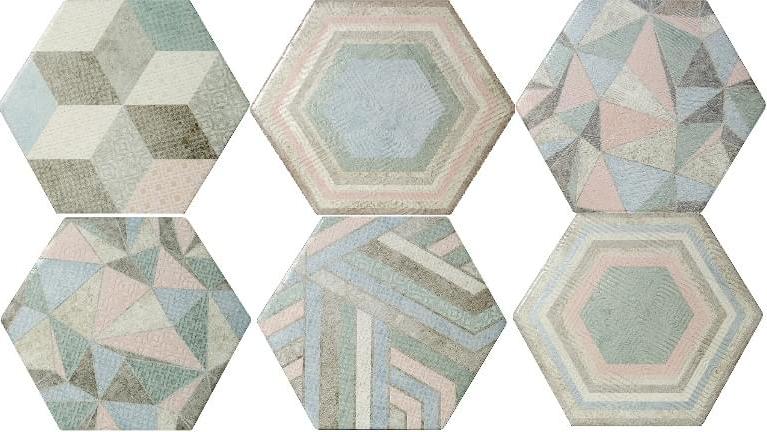 Керамогранит Dune Portland Hexagon Deco напольная 25х21,5