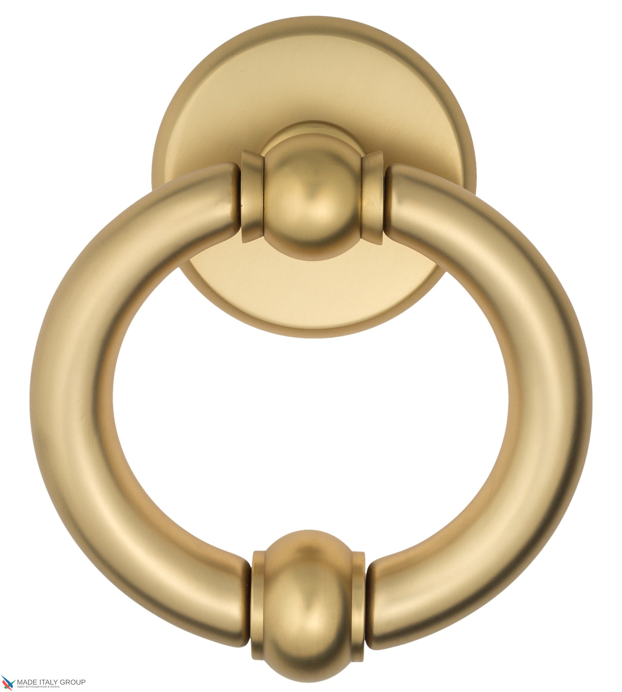 Дверная стучалка Venezia OTTAVIA 135x80 французское золото + коричневый