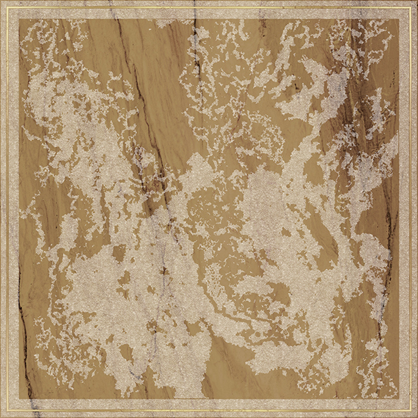 Керамогранит Brennero Decor Solitaire Rosone Pav. Gold- Visone Lapp/Rett 60x60