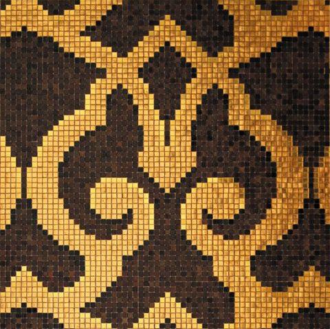 Мозаика Alma Панно 15 MZ-07 Brown чип 15х15 88,5х88,5