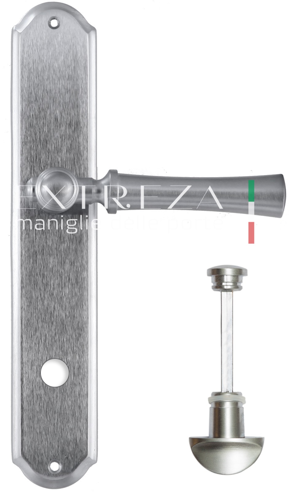 Ручка дверная Extreza DEZI (Дези) 309 на планке PL01 WC матовый хром F05