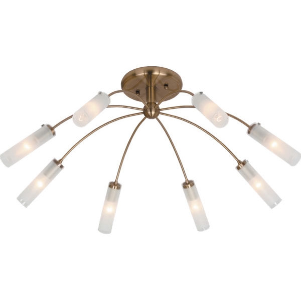 Люстра потолочная N-Light P-570/8 antique brass