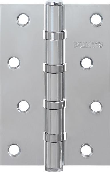 Петля дверная универсальная стальная Punto 4B 100х70х2.5 CP хром