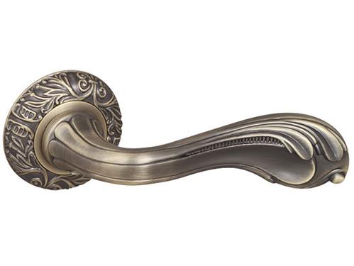Ручка дверная межкомнатная Fuaro Barocco SM MAB-6 темная бронза