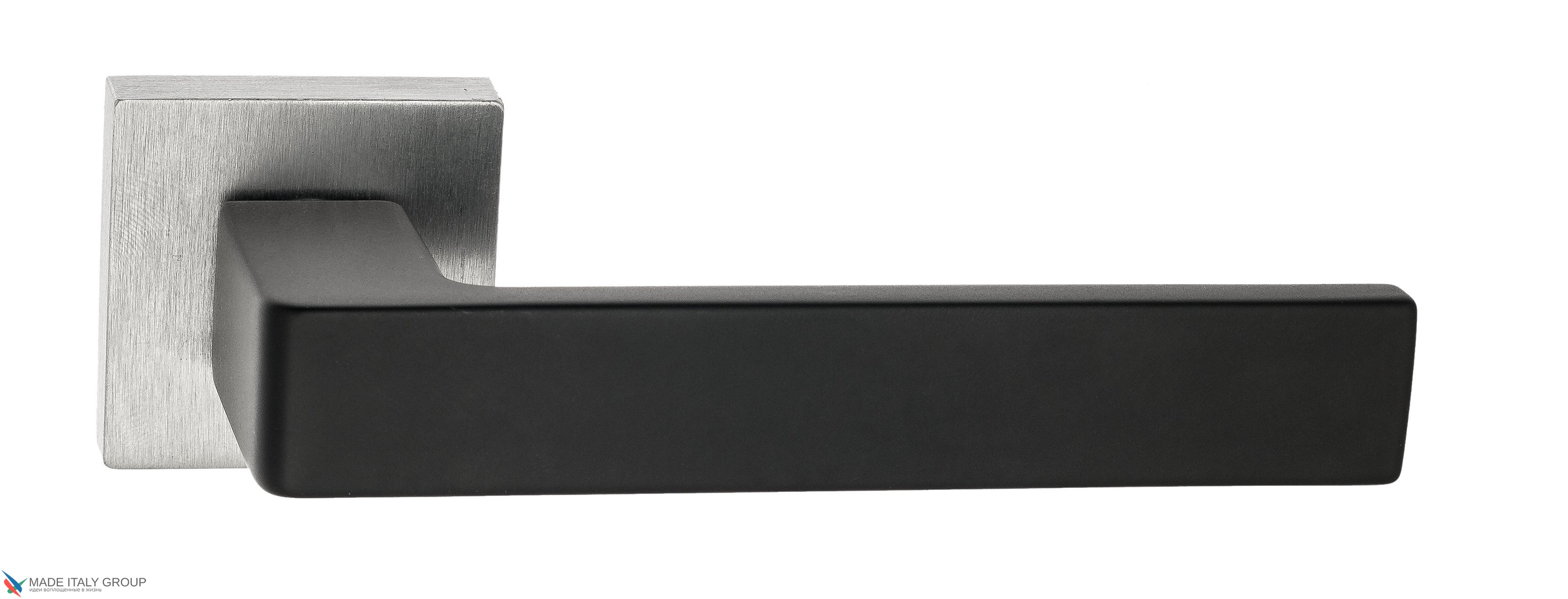 Дверная ручка Venezia Unique "BIBLO" матовый хром / черный