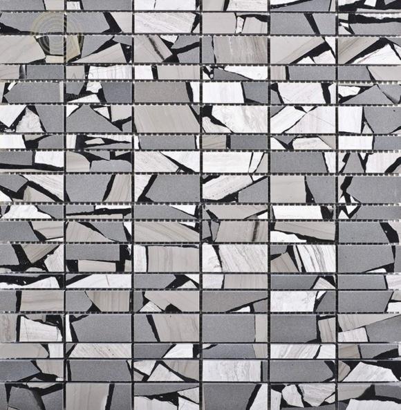 Мозаика Lantic Colonial Mosaics Collection L153801161 Lines Safary Brown 29,8х30,4