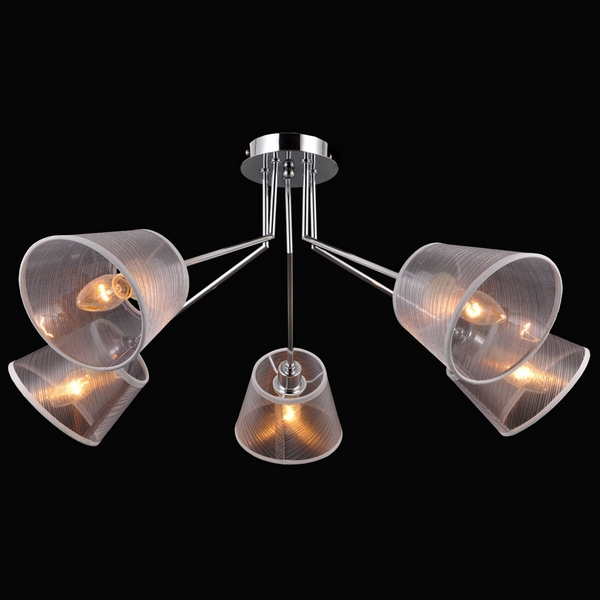 Потолочная люстра Natali Kovaltseva Pronto PRONTO I 75090/5C CHROME