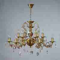 Подвесная люстра Ambiente Alicante 8888/6+6 AB Tear drop