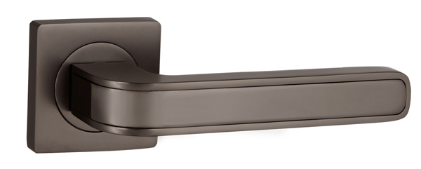 Ручки дверные межкомнатные Punto FUTURA ZQ GR/BN-23 графит/черный никель