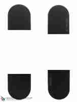 Колпачки для петель К6300, цвет ЧЕРНЫЙ (4 шт.)