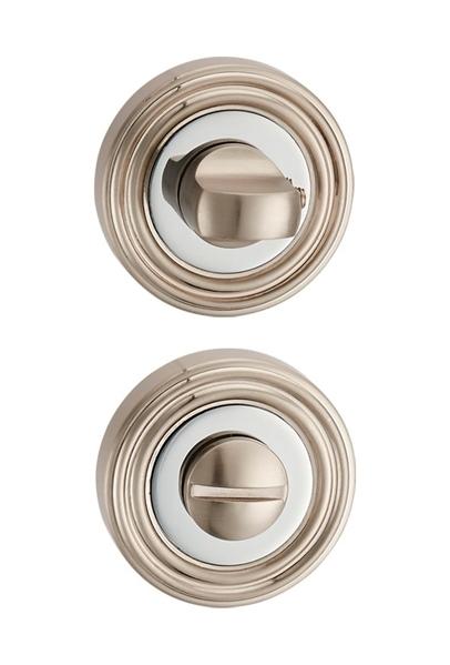 Завертка дверная сантехническая Punto BK6 ML SN/CP-3 матовый никель/хром