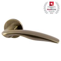 Комплект на 6 дверей - Ручки дверные межкомнатные Armadillo WAVE URS AB-7 бронза