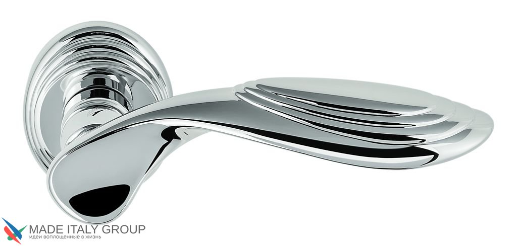 Дверная ручка на круглом основании COLOMBO Cameo DB41RSB-CR полированный хром