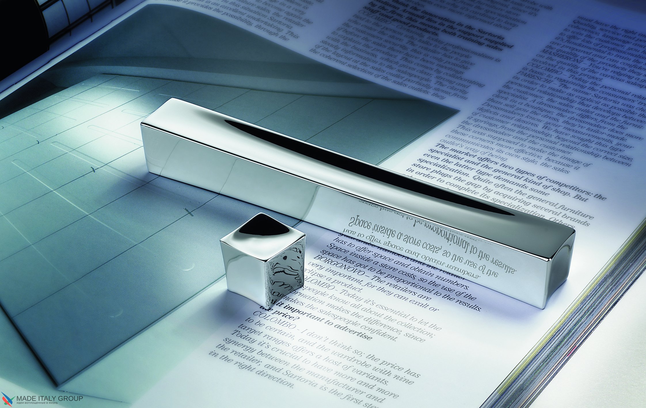 Ручка скоба модерн COLOMBO DESIGN F114C-CM матовый хром 64 мм