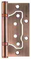 Комплект 2 шт. - Петля дверная накладная без врезки (бабочка) Fuaro 500-2BB 100x2,5 AC медь