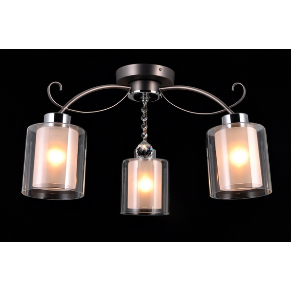 Потолочная люстра Natali Kovaltseva Mystery MYSTERY 75094/3C STAIN NICKEL