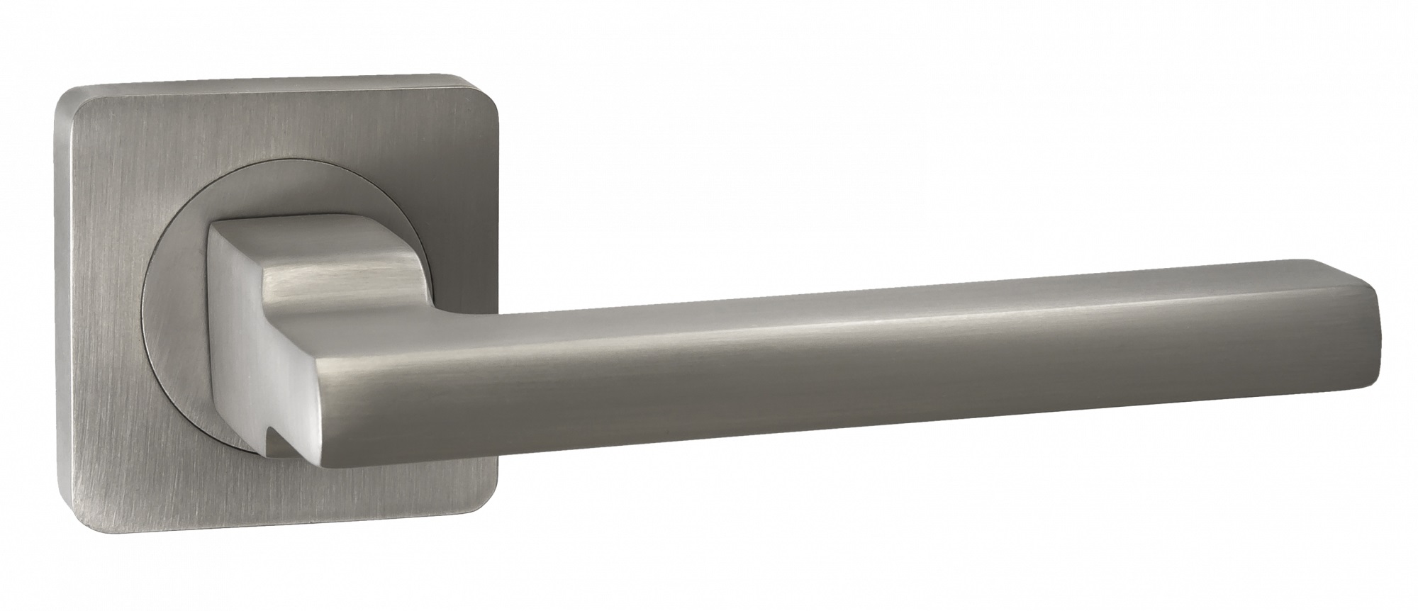 Ручка дверная RENZ INDH 53-02 SC/CP "Рим", хром мат/блест КВ