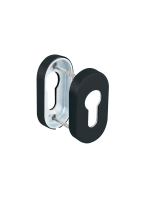 Накладка Fuaro (Фуаро) под цилиндр ET.R.DSS201-02P (DSS-02P-ET) INOX 201 BLACK (овальнове основание)