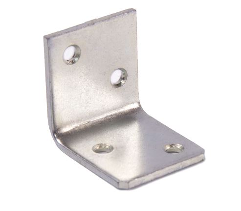 Уголок мебельный СКОБИС 28 (28x28x25x2) цинк белый