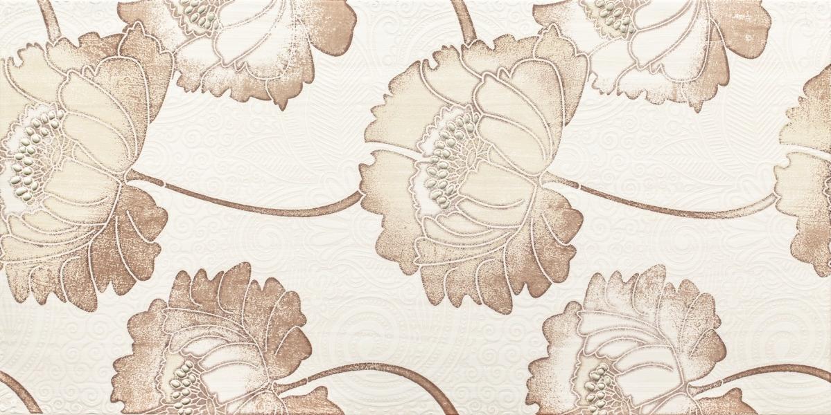 Плитка керамическая Cerrol Ramosa Crema Flowers декор 60х30
