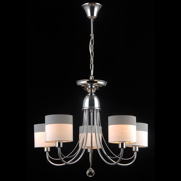 Люстра подвесная Natali Kovaltseva OLBIA 75086/5C CHROME