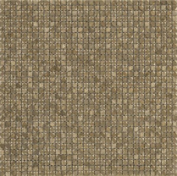 Мозаика Lantic Colonial Mosaics Collection L241712671 Gravity Aluminium Cubic Gold 31х31