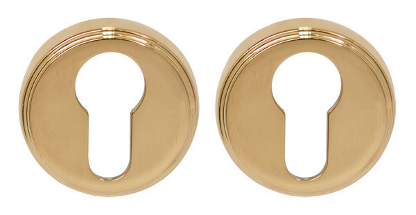 Накладка под цилиндр на круглом основании Colombo CD 1003 кл OL полированная латунь Piuma