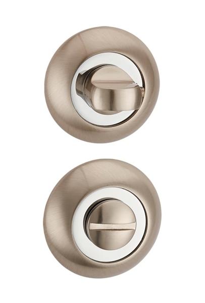 Завертка дверная сантехническая Punto BK6 TL SN/CP-3 матовый никель/хром