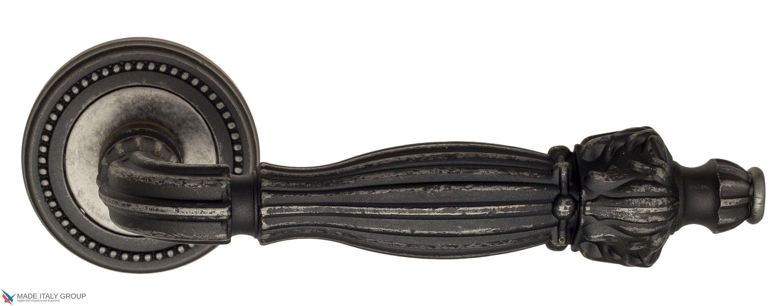 Дверная ручка Venezia "OLIMPO" D3 античное серебро