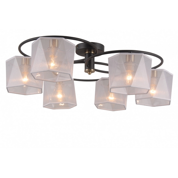 Потолочная люстра Natali Kovaltseva 76056 76056/6C MATT BLACK