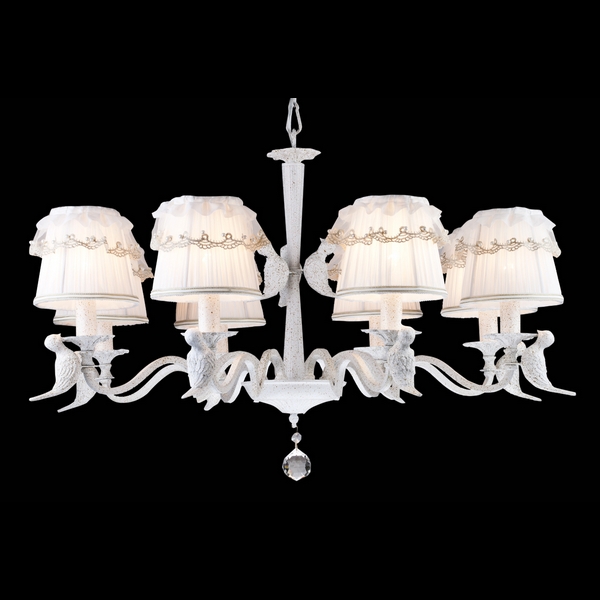 Люстра подвесная Natali Kovaltseva ORIOLE 70011-8C WHITE GOLD