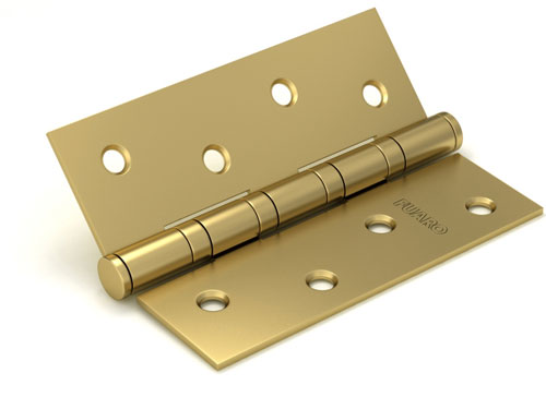 Петля универсальная Fuaro 4BB/BL 125x75x2,5 SB (мат. золото) БЛИСТЕР