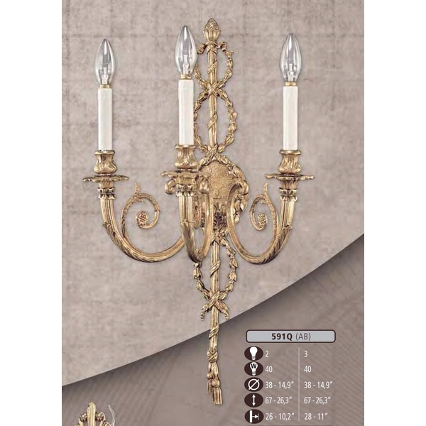 Бра Riperlamp 591Q/2 AB