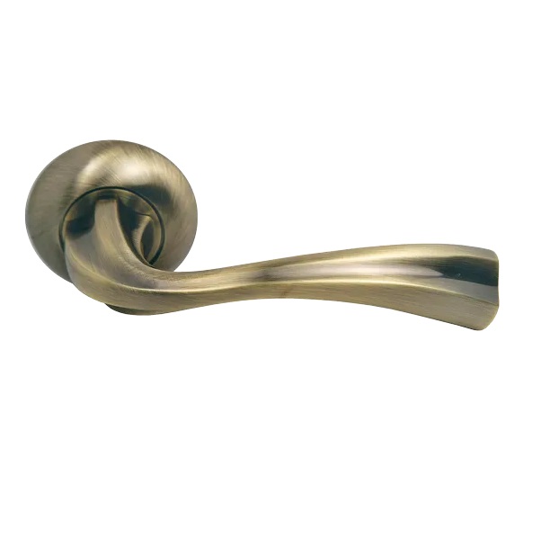 Ручка дверная межкомнатная Morelli MH-15 MAB/AB Матовая античная бронза/античная бронза