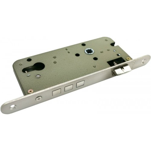 Замок дверной межкомнатный под цилиндр с 3 ригелями Morelli OL03 SN никель