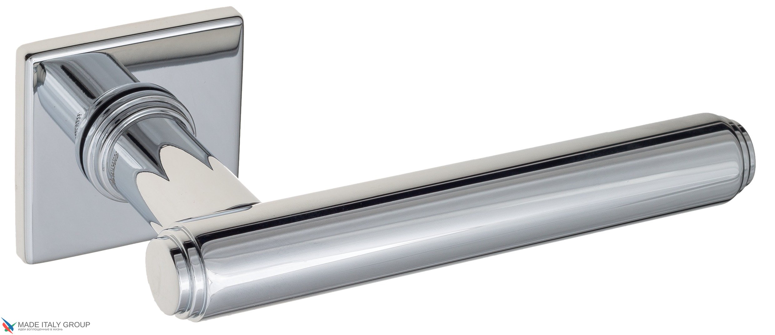 Дверная ручка Venezia "EXA" FSS полированный хром