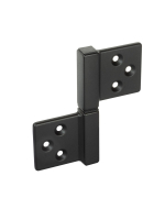 Петля карточная универсальная Morelli CH-S 85X82 B, без врезки, цвет черный